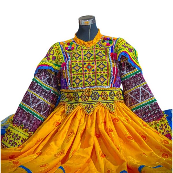 Beautiful Yellow and BLue color Gand Afghan