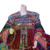 Red Gand Afghan with Beaded Tassels and Coins Pendants