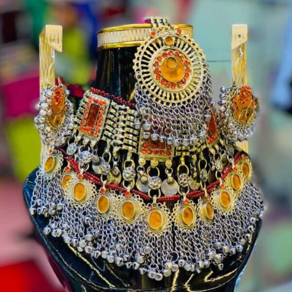 Beautifull Yellow Traditional Afghan Jewellery One - Image 3