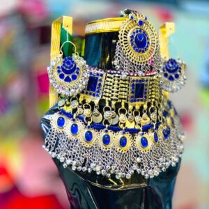 Beautifull Blue Traditional Afghan Jewellery Two