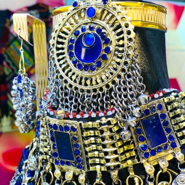 Beautifull Blue Traditional Afghan Jewellery Two - Image 2